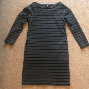 Striped cotton dress